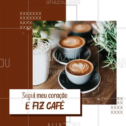 posts, legendas e frases de cafés para whatsapp, instagram e facebook: Pra que sofrer por crush quando se tem café? #ahazou #cafe #cafeteria #cafeina

