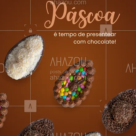 posts, legendas e frases de doces, salgados & festas para whatsapp, instagram e facebook: Ovos de chocolate, trufas e kits especiais: temos tudo para deixar sua Páscoa ainda mais gostosa. Faça sua encomenda e garanta os melhores sabores! 🛒✨
#PáscoaDoce #OvosDePáscoa #Encomendas #CelebreComSabor