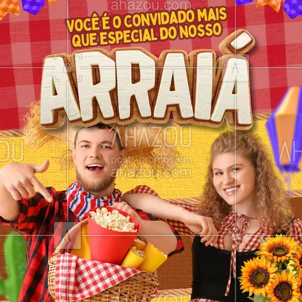 posts, legendas e frases de  para whatsapp, instagram e facebook: Eita trem bão! Vai perder?
🌽 Marca quem não pode faltar nessa festança!
#convitejunino #arraiá2025 #festajuninasimsenhor