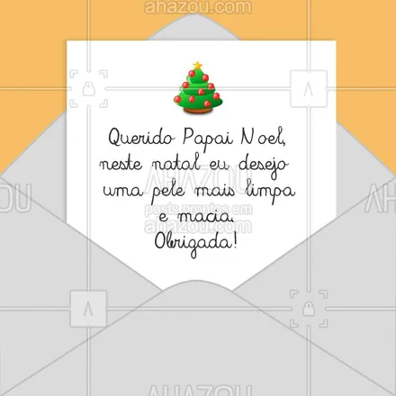 posts, legendas e frases de estética facial para whatsapp, instagram e facebook: O Papai Noel me encaminhou sua cartinha, vamos agendar seu horário e realizar seu desejo? ✉?

#pele #ahazou #esteticafacial #natal