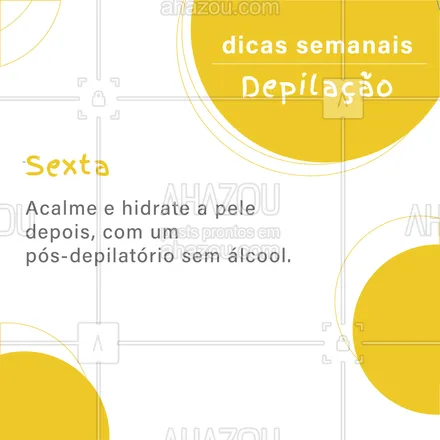 posts, legendas e frases de depilação para whatsapp, instagram e facebook: Todo dia uma nova dica sobre depilação! #depilação #ahazou #dica