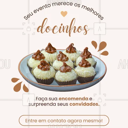 posts, legendas e frases de confeitaria para whatsapp, instagram e facebook: Seja uma festa pequena ou um evento grande, nossos docinhos fazem sucesso em qualquer ocasião.
Beleza, sabor e qualidade em cada detalhe.
Nos chame para garantir sua data!
#docinhosparafesta #docesfinos #brigadeirogourmet #festacomdoces #docesdeliciosos #confeitariapersonalizada #docinhoscomamor