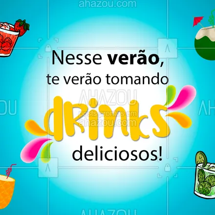 posts, legendas e frases de bares para whatsapp, instagram e facebook: E com certeza será aqui! ? 
#verao #verao2021 #ahazoutaste  #pub #mixology #cocktails #drinks