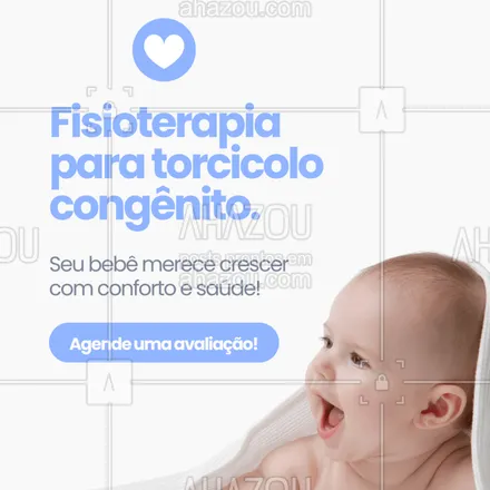 posts, legendas e frases de  para whatsapp, instagram e facebook: O torcicolo congênito pode comprometer o desenvolvimento do seu bebê se não tratado precocemente.
A fisioterapia é essencial para corrigir a postura e garantir mais liberdade de movimento!
Agende uma avaliação especializada com carinho e cuidado.
#fisioterapiapediatrica #torcicolocongenito #cuidadoscomobebe #fisioterapiaemrecemnascido #desenvolvimentoinfantil #bebesaudavel