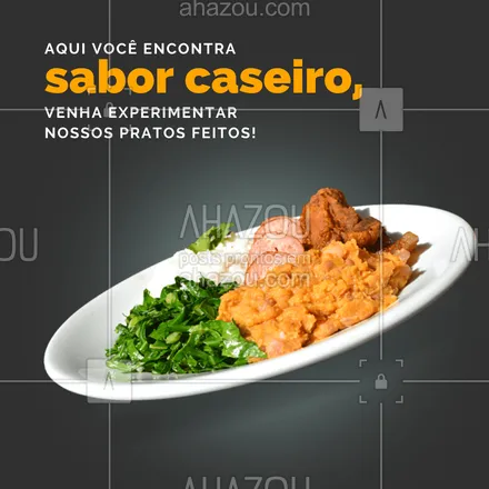 posts, legendas e frases de à la carte & self service para whatsapp, instagram e facebook: Não perca tempo e venha experimentar nossos pratos feitos! 😋 #ahazoutaste #restaurante #foodlovers #alacarte #pratofeito #comidasaborosa