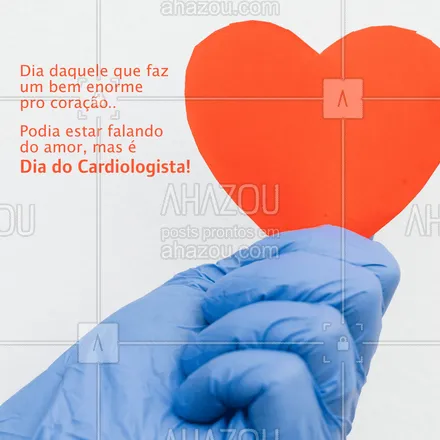 posts, legendas e frases de assuntos variados de Saúde e Bem-Estar para whatsapp, instagram e facebook: Brincadeiras a parte, hoje é dia daquele profissional que tem nosso coração em suas mãos! #Cardiologista #AhazouSaude #Dia