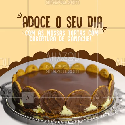 posts, legendas e frases de doces, salgados & festas, confeitaria para whatsapp, instagram e facebook: Temos uma torta mais gostosa do que a outra, só esperando por você! 🤩
#tortas #ganache #ahazoutaste #confeitaria  #confeitariaartesanal  #doces 