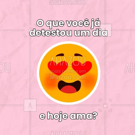 posts, legendas e frases de posts para todos para whatsapp, instagram e facebook: 🤔 Se você nunca odiou alguma coisa e depois virou fã, você não viveu de verdade! 😂 Qual foi aquela coisa que você DETESTAVA e hoje AMA? Me conta, pode ser comida, estilo, até música! 🎶 
 #antesdetestava #hojeamo #café #dilemadocafé #ahazou #perguntas 