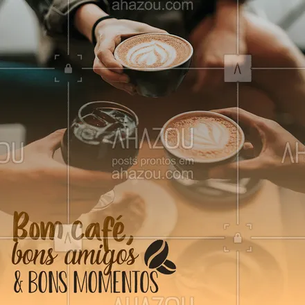 posts, legendas e frases de cafés para whatsapp, instagram e facebook: É tudo o que eu preciso para ser feliz! ? #cafe #cafeteria #ahazoutaste #amigos #frase