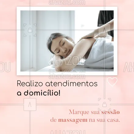 posts, legendas e frases de massoterapia para whatsapp, instagram e facebook: Que tal receber uma massagem sem precisar sair de casa? Entre em contato!📲✨ #massagem #massagemrelaxante #AhazouSaude #relax  #massoterapeuta  #massoterapia 