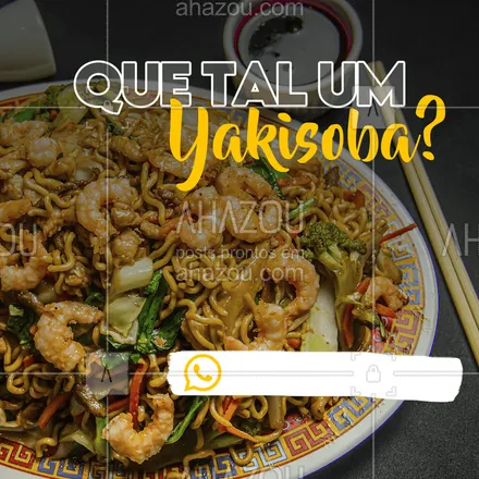 posts, legendas e frases de cozinha japonesa para whatsapp, instagram e facebook: Peça já o seu Yakisoba Saboroso , estamos atendendo em Delivery . ?? #ahazoufood #yakisoba #ficaemcasa