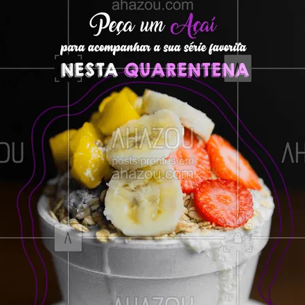 posts, legendas e frases de gelados & açaiteria para whatsapp, instagram e facebook: Marque aquele amigo que é louco por açaí! ?

#Açaí #AhazouTaste #Gastronomia #Quarentena #Delivery #Promoção #FiqueemCasa 
