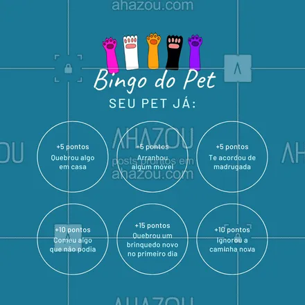 posts, legendas e frases de assuntos variados de Pets para whatsapp, instagram e facebook: E aí, conta pra gente o resultado do seu bingo! ? #cats #dogs #petlovers #ahazoupet #petsofinstagram #ilovepets