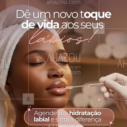 posts, legendas e frases de  para whatsapp, instagram e facebook: Seus lábios merecem o mesmo cuidado que a sua pele! 💧
A hidratação labial ajuda a recuperar o viço natural, reduz as rachaduras e devolve aquele aspecto macio e saudável que você ama.
👉 Ideal para quem sente os lábios ressecados, usa batom com frequência ou quer um acabamento mais bonito no dia a dia.

📅 Agende seu horário e realce sua beleza de forma natural! 💋

#hidrataçãolabial #cuidadoslábios #estéticafacial #belezanatural #labiosperfeitos #autocuidado #lábiosmacios #estetica #beleza