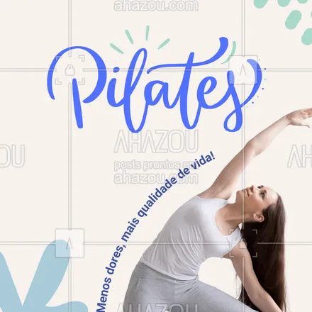 posts, legendas e frases de  para whatsapp, instagram e facebook: O pilates ajuda a aliviar dores nas costas, melhorar a postura e aumentar a disposição. Cuide do seu corpo de forma consciente e eficaz. 💖
Agende já sua aula e comece a transformação! 📞
#Pilates #AlívioDeDores #QualidadeDeVida #AgendeSuaAula
