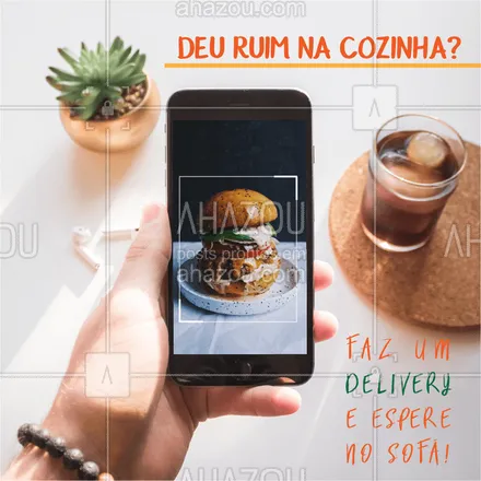 posts, legendas e frases de hamburguer para whatsapp, instagram e facebook: Peça agora mesmo nossos deliciosos hamburgueres. #alimentacao #ahazou #food #hamburguer #delivery 