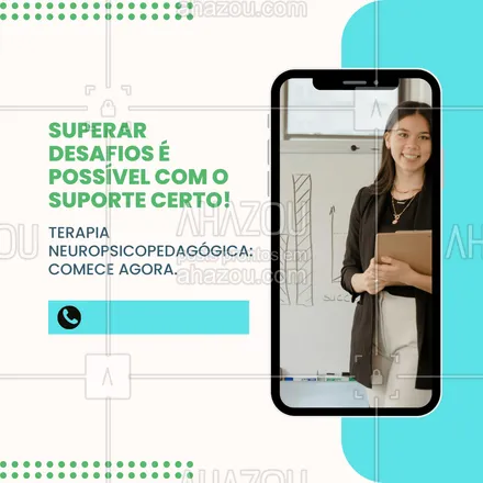 posts, legendas e frases de saúde mental para whatsapp, instagram e facebook: 🚀🎯 "Crescimento é um processo contínuo. Na Terapia Neuropsicopedagógica, trabalhamos juntos para identificar suas necessidades e criar estratégias que levam ao sucesso!"
✨ Marque sua consulta e experimente o impacto positivo dessa abordagem. #AhazouSaude #saudemental #viverbem #qualidadedevida #terapia #terapianeuropsicopedagógica