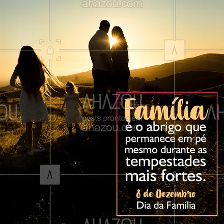 posts, legendas e frases de posts para todos para whatsapp, instagram e facebook: A família é a base de tudo, sempre! #diadafamília #ahazou #família #bandbeauty