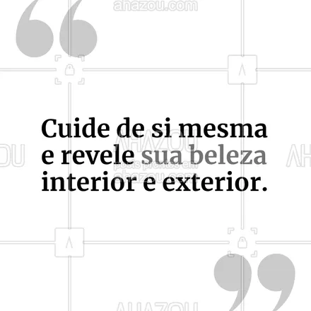 posts, legendas e frases de cabelo, assuntos gerais de beleza & estética para whatsapp, instagram e facebook: Cuidar de si mesma é o primeiro passo para revelar a beleza que já existe dentro de você! 💖✨ No nosso salão, acreditamos que a verdadeira beleza vem da autoestima e do autocuidado. Venha se mimar e deixar sua luz brilhar, tanto por dentro quanto por fora! 🌟💆‍♀️

#AutoCuidado #BelezaInterior #BelezaExterior #AmorPróprio #SalãoDeBeleza #AhazouBeauty