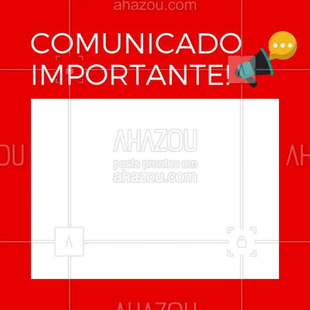 posts, legendas e frases de posts para todos para whatsapp, instagram e facebook: Crie um comunicado personalizado para seus clientes!
#comunicado #ahazou #informacao