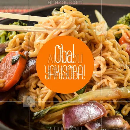 posts, legendas e frases de cozinha japonesa para whatsapp, instagram e facebook: Quem aí ama? ❤️ #yakisoba #ahazoutaste #comidajaponesa