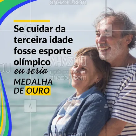 posts, legendas e frases de assuntos variados de Saúde e Bem-Estar para whatsapp, instagram e facebook: A melhor idade merece o melhor cuidado.✨ 

Quer garantir o bem-estar dos seus entes queridos? Então conte com quem é medalha de ouro nos cuidados com a terceira idade. 🥇

#AhazouSaude #bemestar #cuidese #qualidadedevida #saude #viverbem #olímpiasas2024