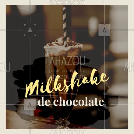 posts, legendas e frases de gelados & açaiteria para whatsapp, instagram e facebook: Só aqui você encontra o melhor milkshake de chocolate da região! ? ?❤️ #milkshake #ahazou #gastronomia #bandbeauty