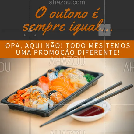 posts, legendas e frases de cozinha japonesa para whatsapp, instagram e facebook: Neste mês de março a promoção é exclusiva! Vem pra cá!
#ahazou #food #delicia #outonoesempreigual #promocao #japones #rodiziojapones #comidajaponesa