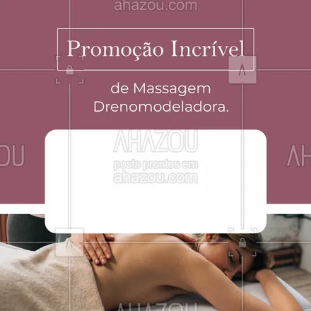 posts, legendas e frases de massoterapia para whatsapp, instagram e facebook: Não perca tempo e agende já suas sessões. 💆‍♀️ #AhazouSaude #massagem #massoterapeuta #massoterapia #relax #drenomodeladora