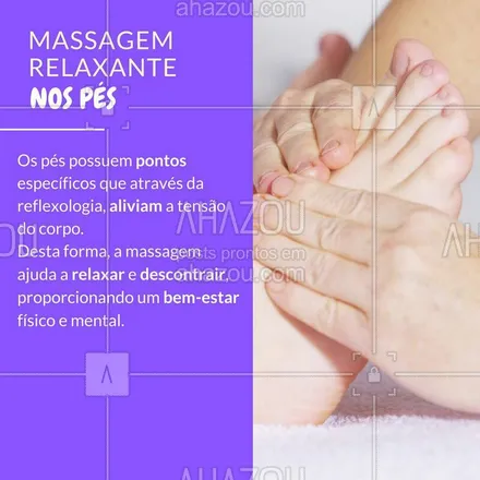 posts, legendas e frases de podologia para whatsapp, instagram e facebook: Massagem nos pés é tudo de bom! ?

#cuidadoscomospes #pes #ahazou #podologia #massagemnospes