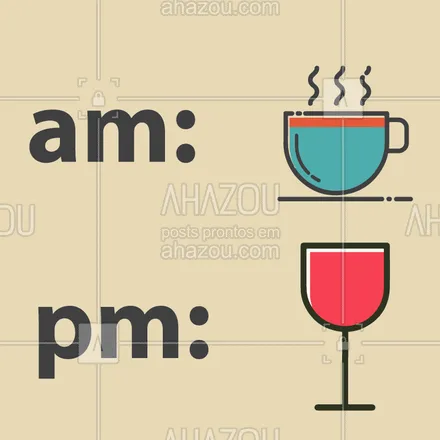 posts, legendas e frases de posts para todos para whatsapp, instagram e facebook: Soluções instântaneas: um cafézinho pela manhã - e um vinhozinho a noite! ☕? #vinho #cafe #wine #coffee #cafezinho #pingado #taça #brinde #cheers #mood #ahazou #fun #funny #am #pm #oclock 