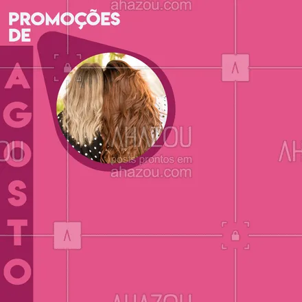 posts, legendas e frases de cabelo para whatsapp, instagram e facebook: Confira as promoções de agosto!
#promo #promocoes #promocao #sale #cabelo #cabelos #hair #ahazou #braziliangal