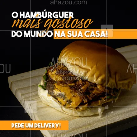 posts, legendas e frases de hamburguer para whatsapp, instagram e facebook: Estamos esperando o seu pedido! 🍔😋
#delivery #burger #ahazoutaste  #hamburgueria  #hamburgueriaartesanal  #burgerlovers 