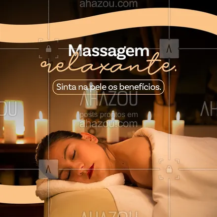 posts, legendas e frases de massoterapia para whatsapp, instagram e facebook: A massagem relaxante vai te trazer o bem-estar que você tanto procura.
Agende um horário.
#AhazouSaude  #massoterapeuta  #massoterapia  #quickmassage  #massagem 