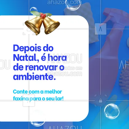 posts, legendas e frases de faxina para whatsapp, instagram e facebook: 🧹 Natal passou, mas a vibe de renovação continua! Quer começar o ano com tudo em ordem? Chama a gente que a sua faxina está garantida. Bora deixar a casa impecável!