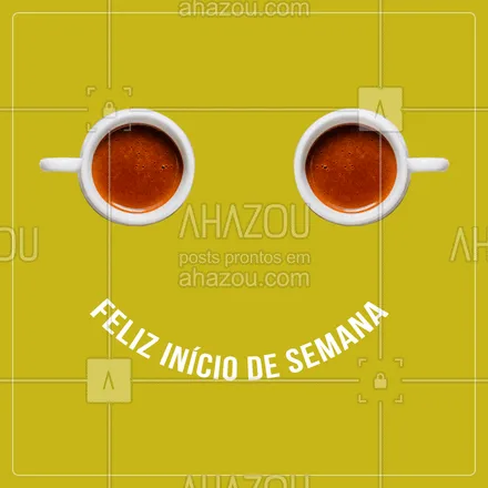 posts, legendas e frases de cafés para whatsapp, instagram e facebook: Que sua semana seja tão gostosa como um cafézinho. ☕️ #café #ahazoutaste #cafeteria 