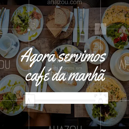 posts, legendas e frases de à la carte & self service, cafés para whatsapp, instagram e facebook: Novidade! Agora temos variadas opções para seu o café da manhã. Venha experimentar!  #gastronomia #cafe #ahazoutaste #cafedamanha