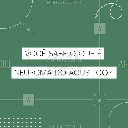 posts, legendas e frases de fonoaudiologia para whatsapp, instagram e facebook: Um  neuroma do acústico é um tumor localizado na parte do ouvido interno, podendo causar perda de audição e outros problemas associados.
O diagnóstico precoce é muito importante no tratamento e no possível desenvolvimento de cura. Um dos principais sintomas da patologia é a perda da audição unilateral progressiva ou abrupta acompanhada de quadros como zumbido ou tonturas recorrentes. O diagnóstico é feito por meio da audiometria e do audiograma. O acompanhamento deve ser feito por um fonoaudiólogo!
#neuroma #fono #fonoaudiologo  #AhazouSaude  #fonoaudiologia #bemestar #viverbem