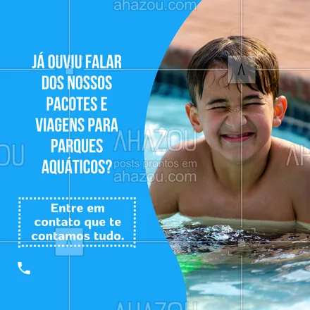 posts, legendas e frases de agências & agentes de viagem para whatsapp, instagram e facebook: Aproveitar um parque aquático é maravilhoso e sem preocupação com arrumar local para ficar, entradas e todo resto é melhor ainda. Aqui você escolhe o pacote ou viagem para o parque aquático que melhor lhe agrada. Entre em contato para saber mais ou adquirir a sua viagem. #parque #aquatico #convite #AhazouTravel #editável #viagem #viajar #trip