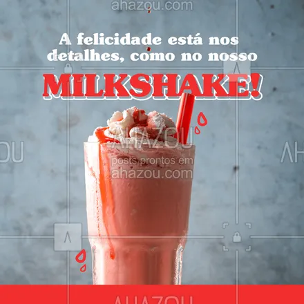 posts, legendas e frases de gelados & açaiteria para whatsapp, instagram e facebook: Escolha o seu sabor favorito e venha tomar o seu milkshake! 😋
#milkshake #sorvete #ahazoutaste  #sorveteria  #gelados  #icecream 