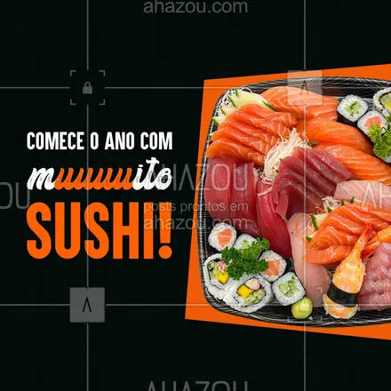 posts, legendas e frases de cozinha japonesa para whatsapp, instagram e facebook: Muuuito mesmo...Assim que é bom! Sushi nunca é demais. Faça seu pedido! #ahazoutaste  #japa #japanesefood #sushilovers #comidajaponesa #sushitime