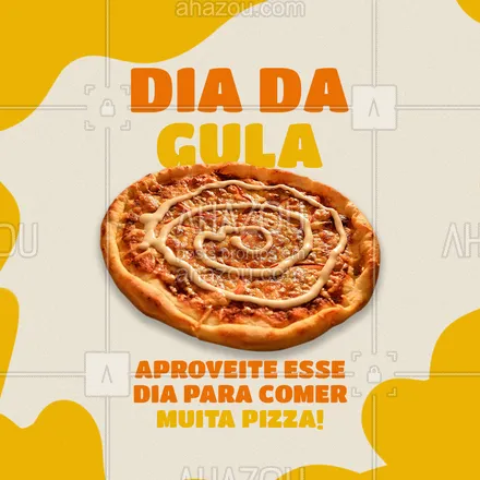 posts, legendas e frases de pizzaria para whatsapp, instagram e facebook: Hoje você pode comer sem medo. Venha comemorar esse dia comendo pizza, essa é a melhor escolha! 🍕
#ahazoutaste #diadagula #gula  #pizza  #pizzalife  #pizzalovers  #pizzaria 