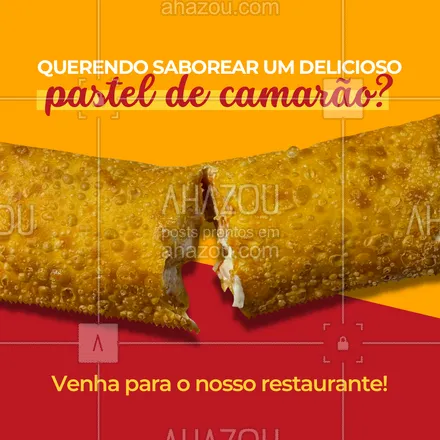 posts, legendas e frases de pastelaria  para whatsapp, instagram e facebook: Estamos esperando por você, venha para o nosso espaço. 😋🦐 #ahazoutaste #amopastel #pastel #pastelaria #pastelrecheado #delivery #pasteldecamarão
