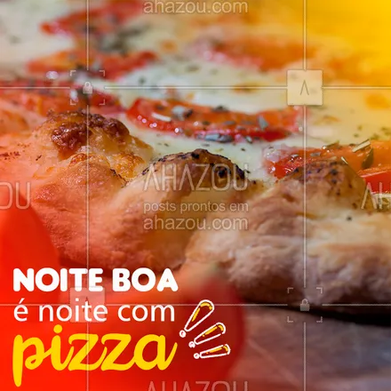 posts, legendas e frases de pizzaria para whatsapp, instagram e facebook: Fica a dica pra essa noite! ? #pizza #ahazoutaste