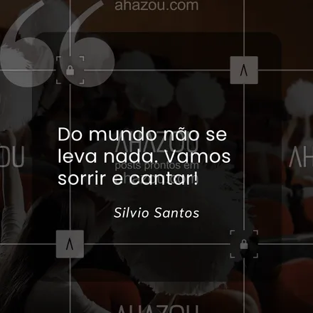 posts, legendas e frases de posts para todos para whatsapp, instagram e facebook: A vida é curta demais para ser levada tão a sério. 

Celebre cada momento, sorria e cante, porque o que levamos são as emoções vividas. 🎶

#frases #inspiração#ahazou #frasesmotivacionais #motivacionais #SilvioSantos 