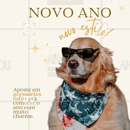 posts, legendas e frases de  para whatsapp, instagram e facebook: Ano novo, look novo! 💕
Deixe seu pet ainda mais estiloso com nossos acessórios exclusivos: coleiras, gravatinhas, laços e bandanas temáticas! 🐶🐱
✨ Novidades incríveis
✨ Cores e tamanhos variados
✨ Muito charme pra começar o ano com estilo
Passe na loja e confira as novidades!

#AcessóriosPet #ModaPet #AnoNovoPet #PetShop #PetsFelizes #LookPet #GravatinhasPet #ColeirasPet #AmorPet #BelezaPet #AnoNovo