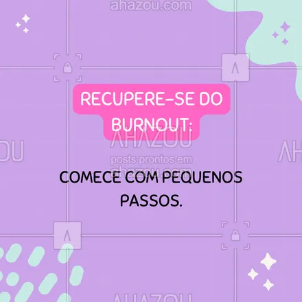 posts, legendas e frases de saúde mental para whatsapp, instagram e facebook: Superar o burnout é um processo, e cada passo importa. Priorize pequenas mudanças: ajustar sua rotina de sono, fazer pausas durante o dia e adotar técnicas de respiração podem ajudar a restaurar sua energia. Lembre-se: o descanso é parte fundamental do seu tratamento. Cuidar de você mesmo é uma prioridade! 🌿 #TratamentoBurnout #SaúdeMental #Autocuidado #AhazouSaude #viverbem #qualidadedevida 