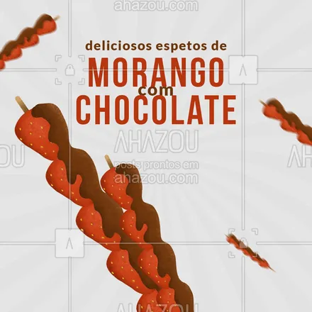 posts, legendas e frases de doces, salgados & festas para whatsapp, instagram e facebook: Aposto que você ficou com água na boca só de olhar! 😋 Venha experimentar! 😉 #doces #morango #chocolate #ahazoutaste #morangocomchocolate #doce