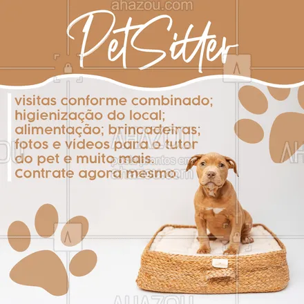 posts, legendas e frases de dog walker & petsitter para whatsapp, instagram e facebook: Quando você precisar se ausentar, conte com nossos serviços. #petsitter #dogsitter #ahazoupet #petsitting #pet