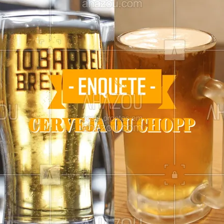 posts, legendas e frases de bares para whatsapp, instagram e facebook: Essa disputa vai ser acirrada!
Qual time você é: Cerveja ou Chopp? ?
 #ahazoutaste #enquete #cerveja #chopp  #bar #pub